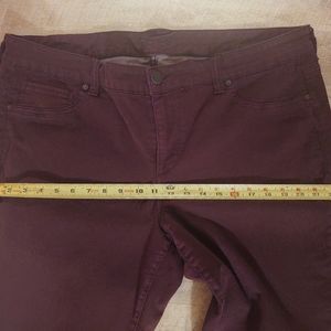 Purple skinny jeans